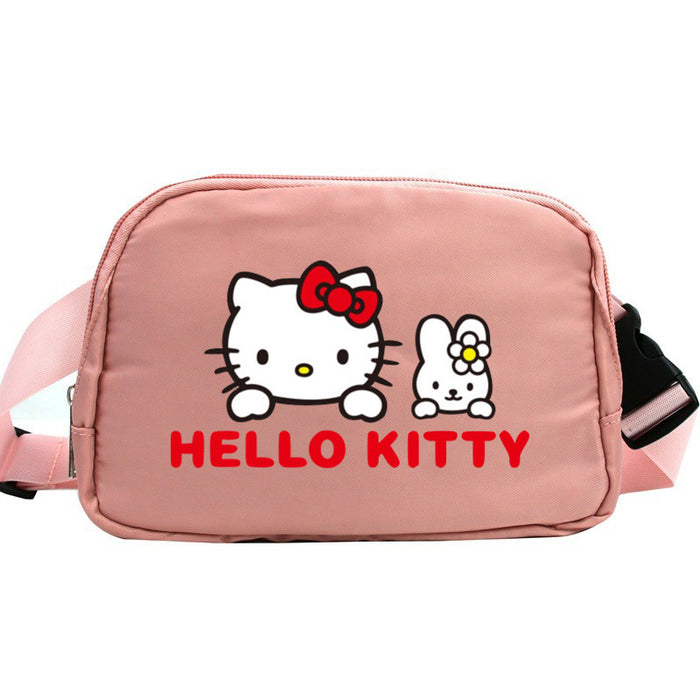 Wholesale Cat Cartoon Waterproof Sports Chest Bag  Versatile Crossbody Bag for Running with Phone Shoulder Bags