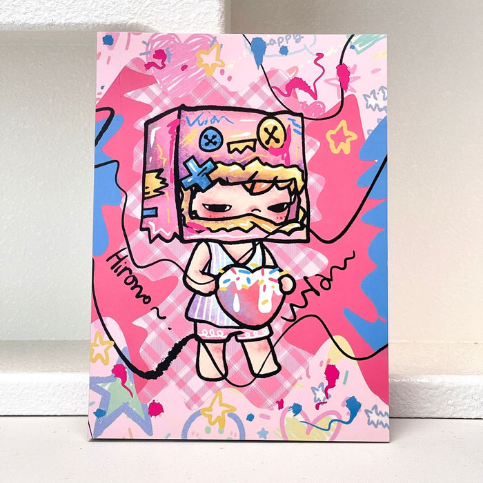Wholesale Trendy A5 Cartoon Anime Lay-Flat Notebook Colorful Wood Pulp Paper Journal