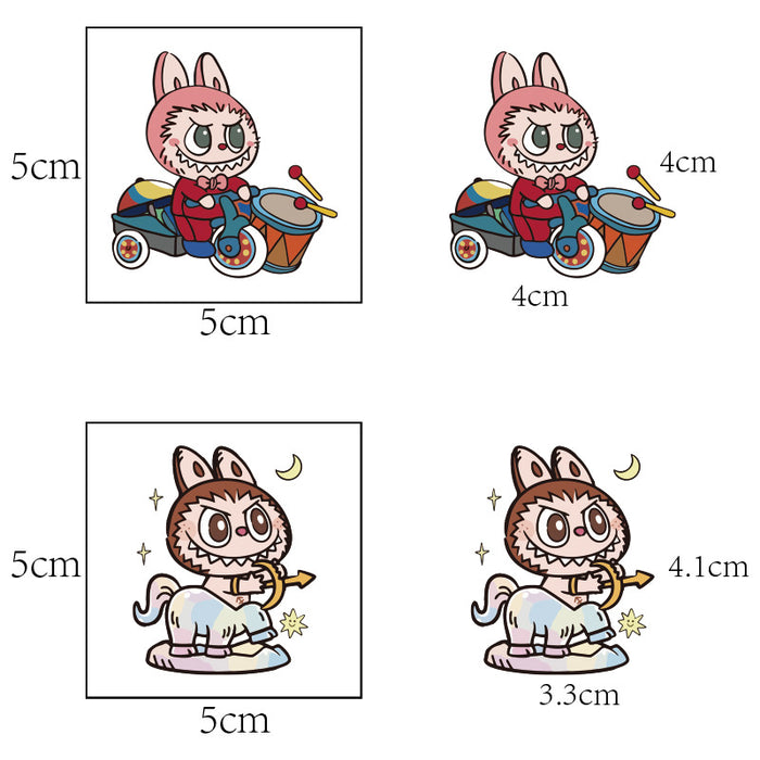 Wholesale 5X5Cm Cartoon Tattoo Decorative Stickers