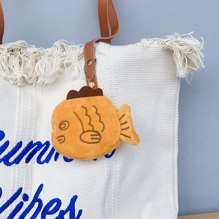 Wholesale New cute cartoon plush small change bag mouth red envelope coin bag data cable bag wholesale