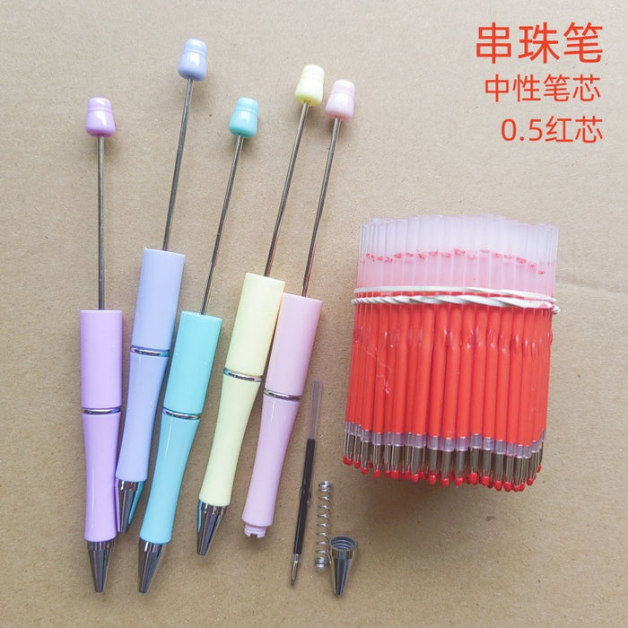 Wholesale Flower Plastic Bead Pen JDC-PN-GanCai001