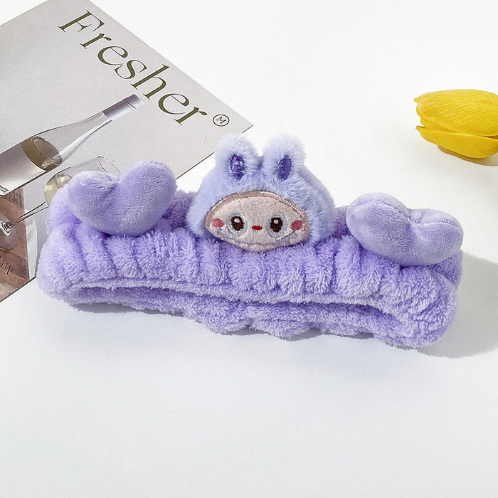 Wholesale Cartoon  Cloth Wash Face Hair Band Girls Cute Plush Hair Band Makeup Mask Pressure Hair Headband Hair Accessories
