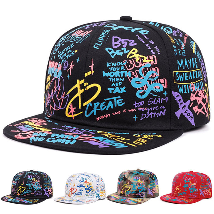 Wholesale Colorful Graffiti Hip-Hop Baseball Cap