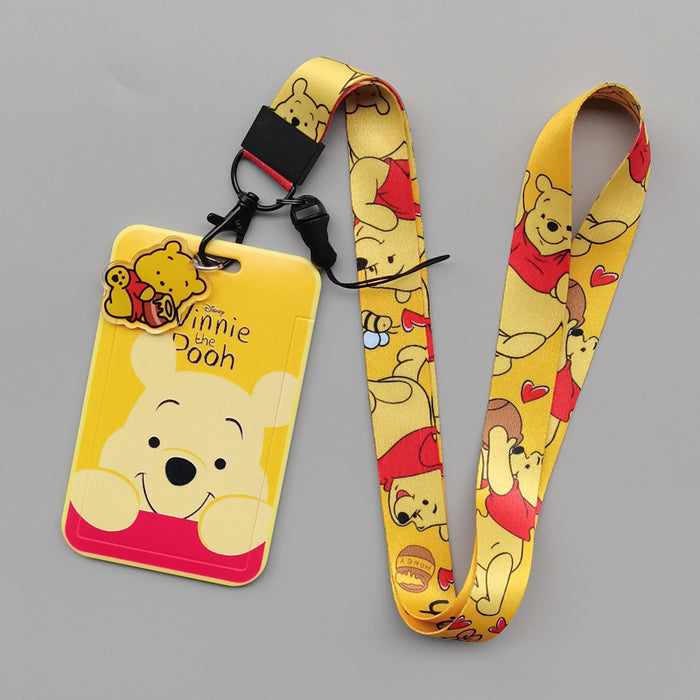 Wholesale Cartoon Anime Card Holder With Hard Case And Polyester Lanyard Chic Student ID Badge Trendy Gift