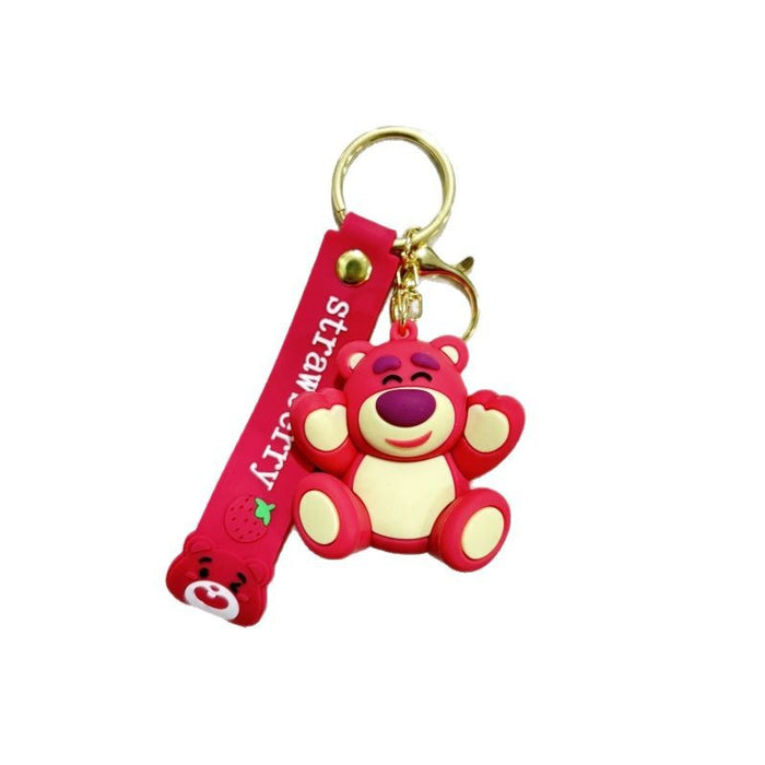 Wholesale Purple-red  keychain backpack charm