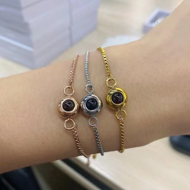 Wholesale Stainless steel braided rope bracelet