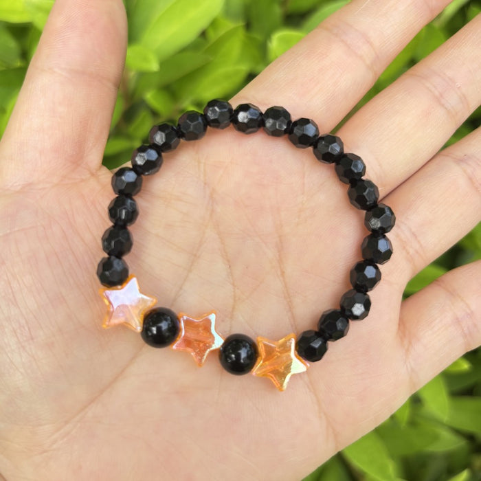 Wholesale Children's Bracelet Colored Acrylic Beads Girls' Plastic Pearl Bead Cartoon Pendant Bracelet