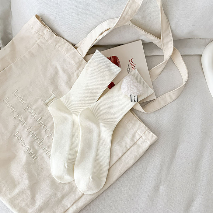 Wholesale Socks Cute Cartoon Doll Middle Tube Accessories Socks Independent Packaging