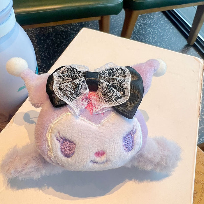 Wholesale Autumn and winter cute big doll plush hair clip new cartoon dog furry hair clip back of the head soft cute hair accessories