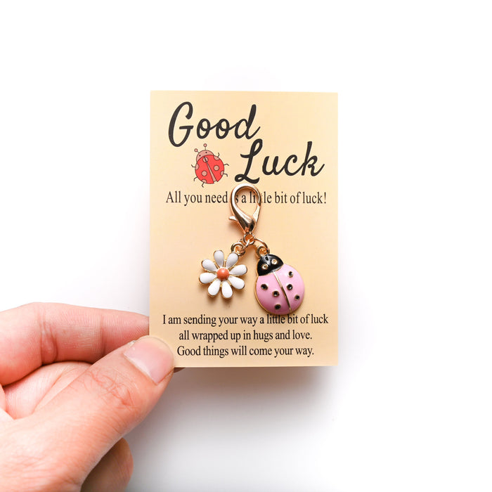 Wholesale Cute ladybug and  keychains in various colors.