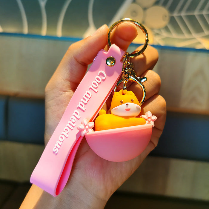 Wholesale Cartoon Doll Silicone Keychain JDC-KC-Tingm138