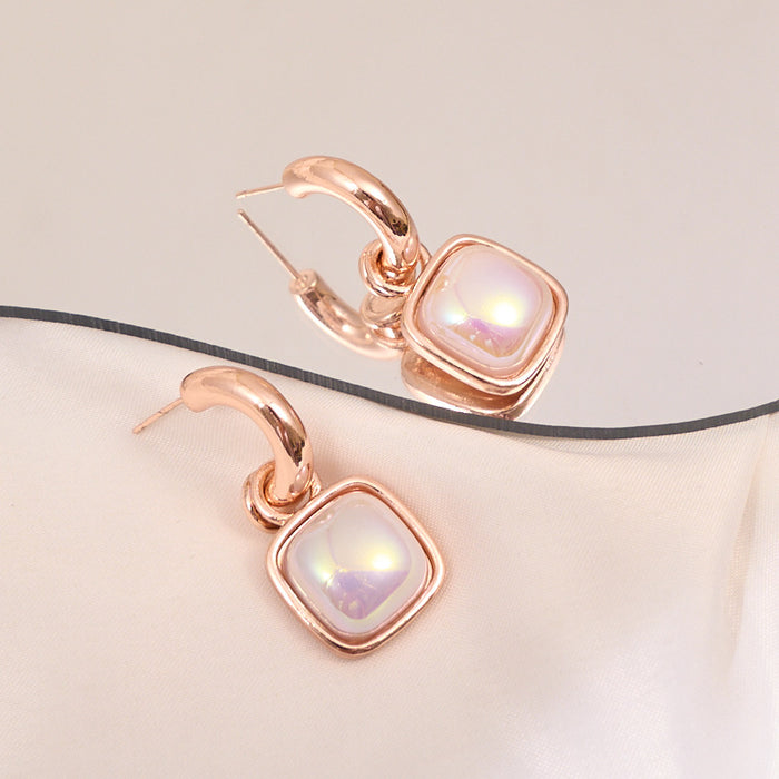 Wholesale Square pearl earrings