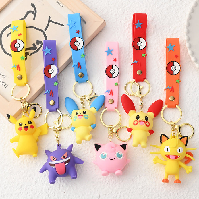 Wholesale Keychain pendant, soft rubber figurine, car backpack pendant, small gift