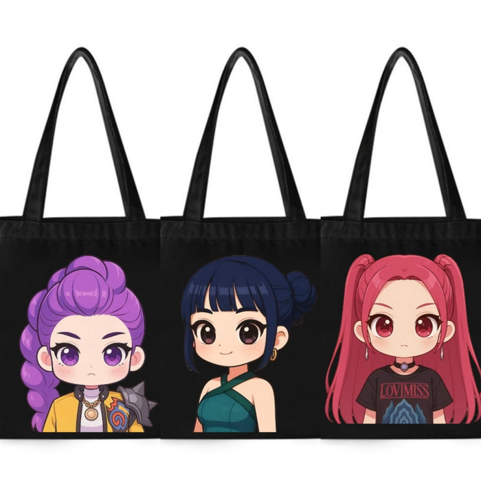 Wholesale KPOP Anime-themed printed canvas shoulder bag