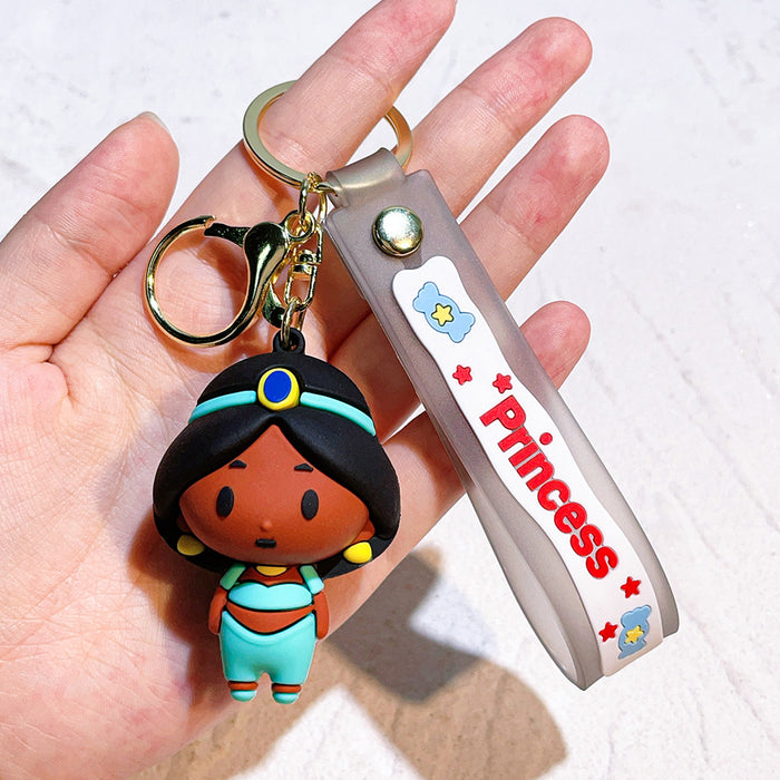 Wholesale School Bag Pendant Doll Cute Silicone Car Key Chain