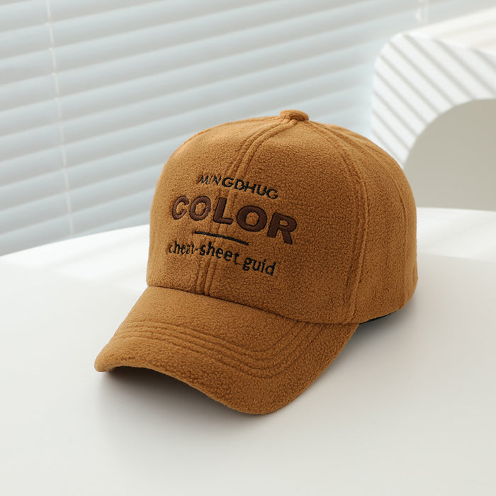 Wholesale Stylish Kids Baseball Cap Fleece Lined Warm Unisex Autumn Winter Toddler Hat