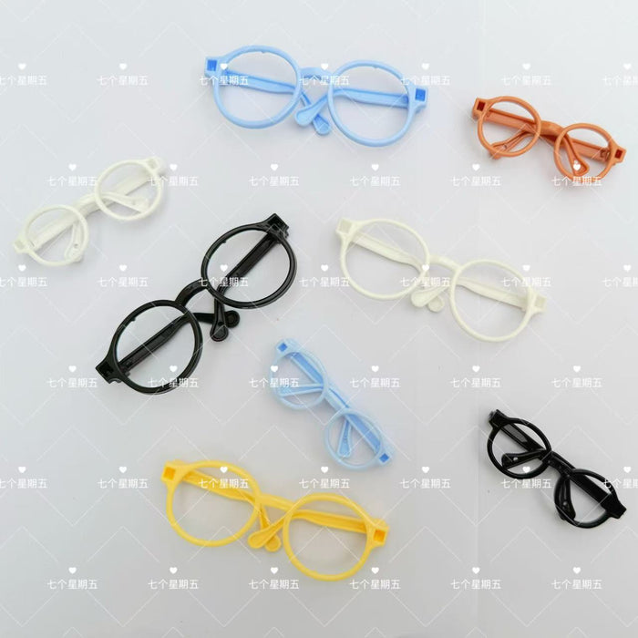 Wholesale 10CM20cm Cotton Doll Rab Cloth Mocking Bear Cute Doll Plush Doll Glasses Toy Accessories