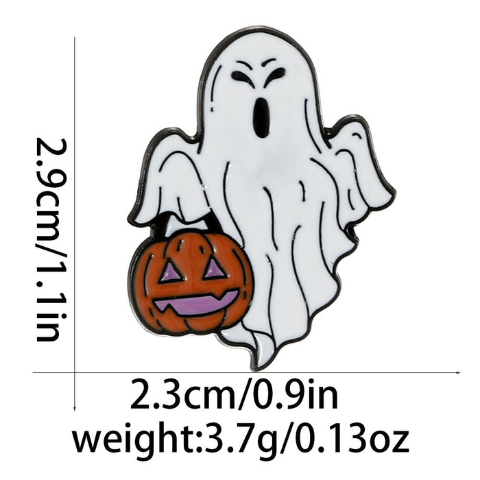 Wholesale Alloy Enamel Ghost Brooch Set Trendy Unisex Fashion Accessory