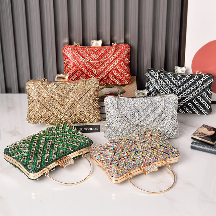 Wholesale Diamond Evening Bag Colorful Party Bag Handbag JDC-HB-YiX006