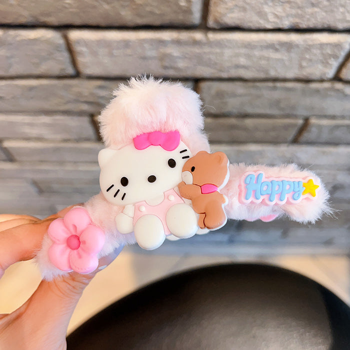 Wholesale Plush Cute Cartoon Large Hair Clips JDC-HC-Zhongx001