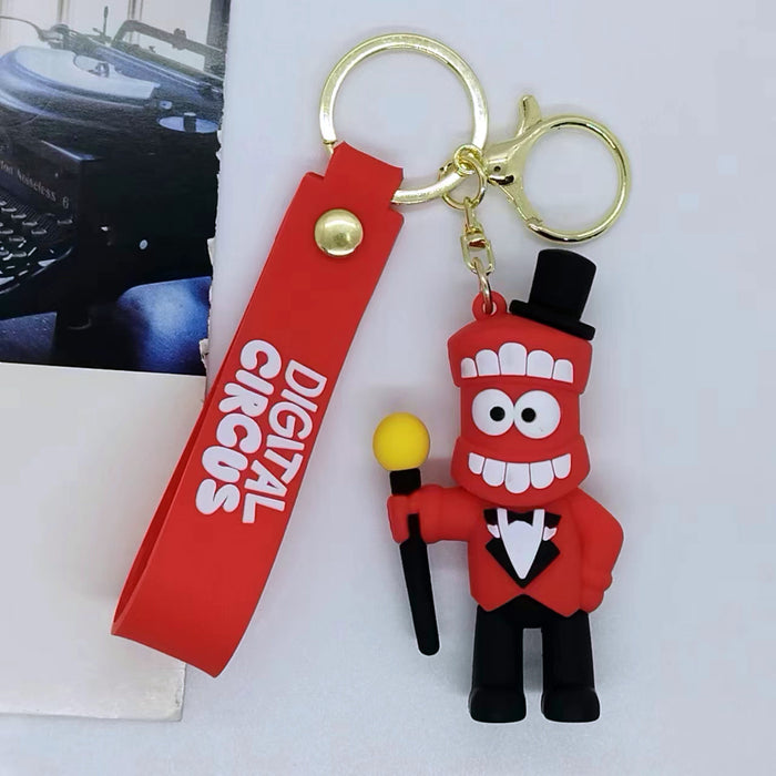 Wholesale creative cartoon circus keychain pendant bag car key chain accessories gift
