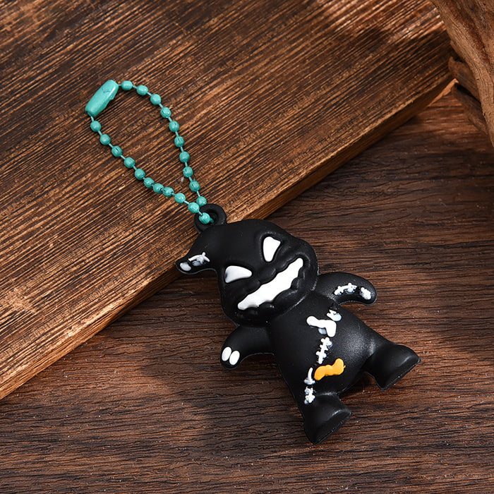 Wholesale  keychain trick-or-treating ghost pumpkin keychain  pendant chain skull ghost key chain