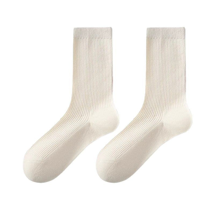 Wholesale Socks made of pure cotton, stacked socks, sweat absorbing and odor proof, mid length socks, socks