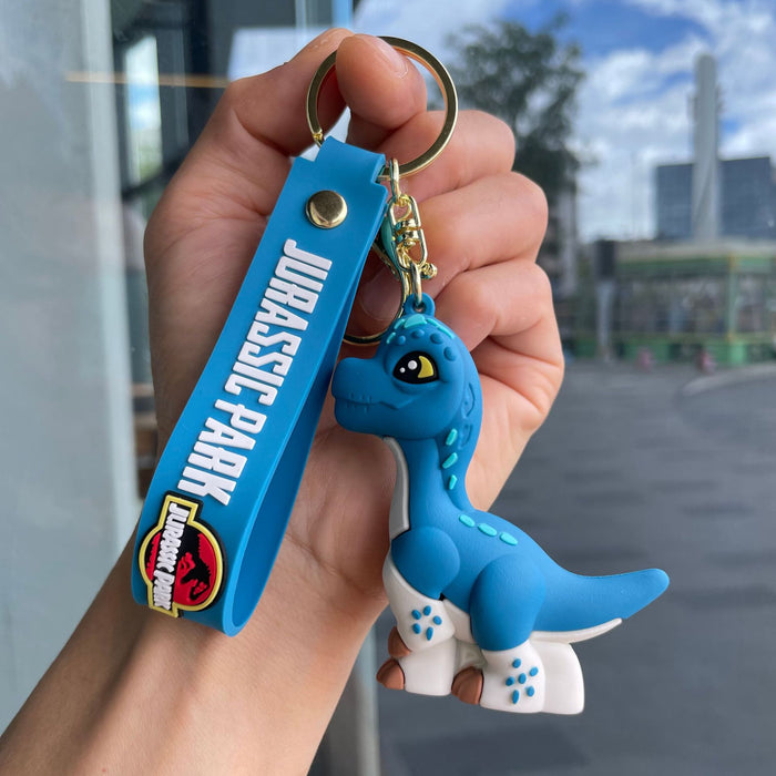 Wholesale Dinosaur PVC Keychain Trendy Cartoon Bag Charm for Gift Resale MOQ≥2