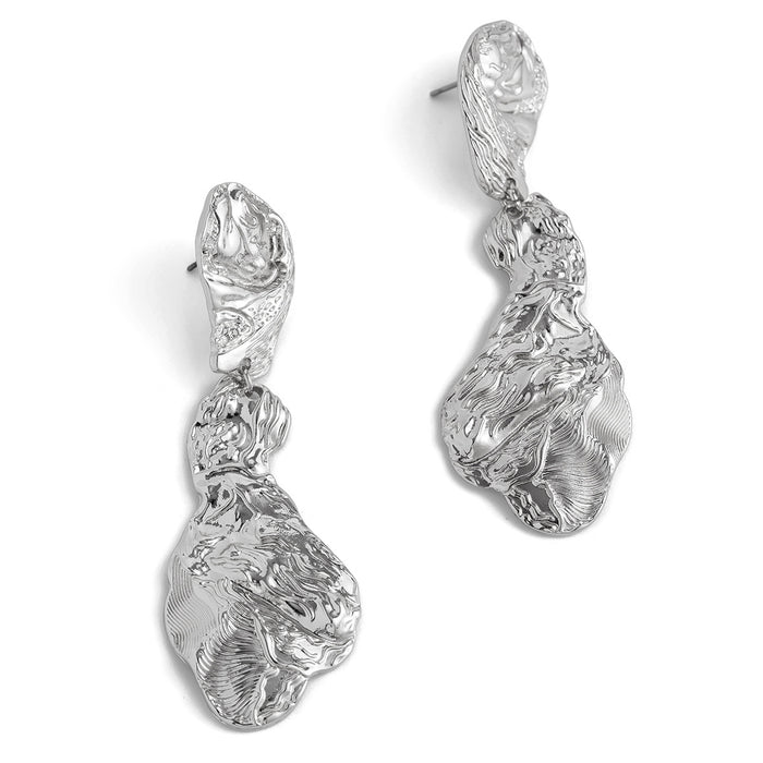 Wholesale Personalized pleated hollow peach heart earrings with diverse combinations