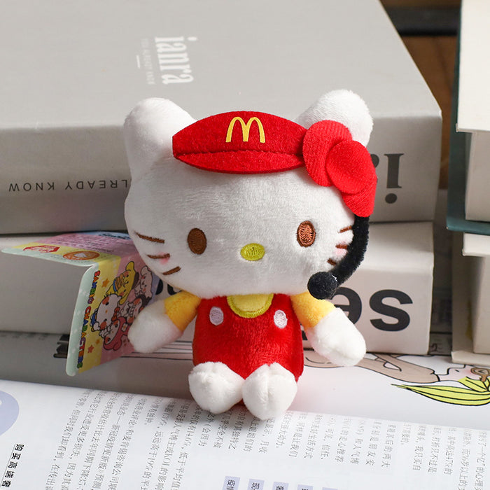 Wholesale Schoolbag Pendant Doll Cute  Cat Plush Doll Pendant Keychain