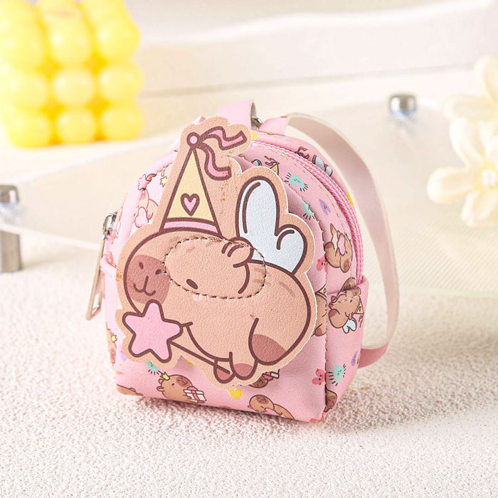 Wholesale Wallet Portable Storage Bag Capybara Pendant Small Backpack Claw Machine