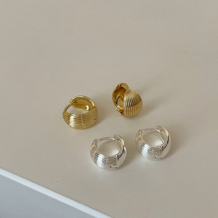 Wholesale Vertical Stripesd Earrings for Women Hoop Earrings