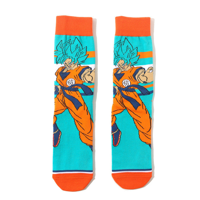 Wholesale men's Dragon Ball cotton long tube tide socks women's animation socks animation men's socks