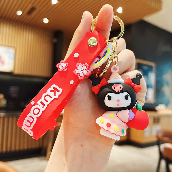 Wholesale Cartoon Silicone Doll Keychain JDC-KC-MingT190