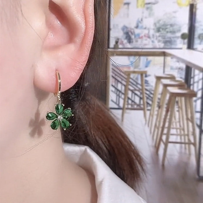 Wholesale Earrings Artificial Crystal Small Fresh Flowers JDC-ES-FanMeng006