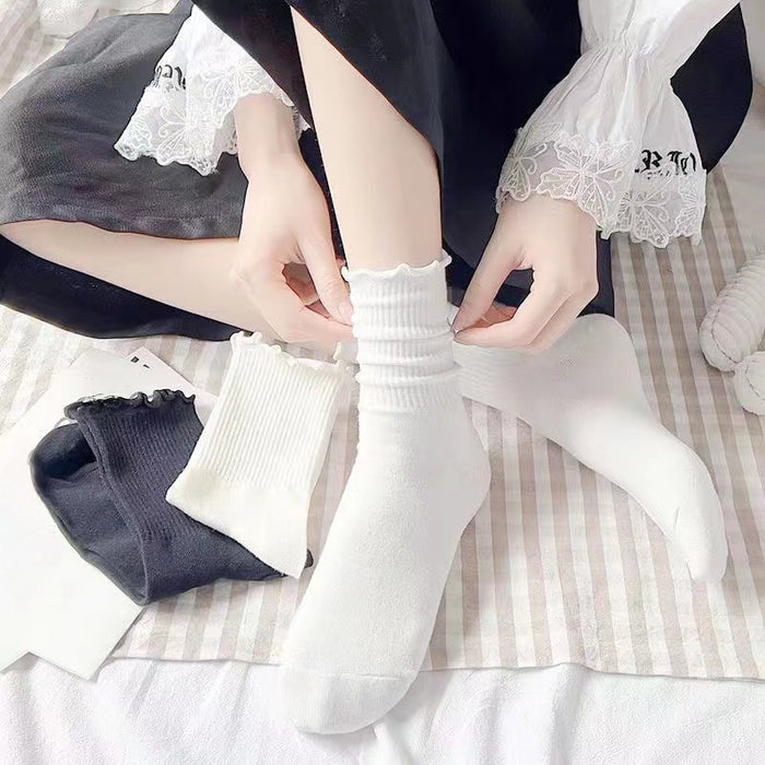 Wholesale White socks, midsole, versatile for all seasons