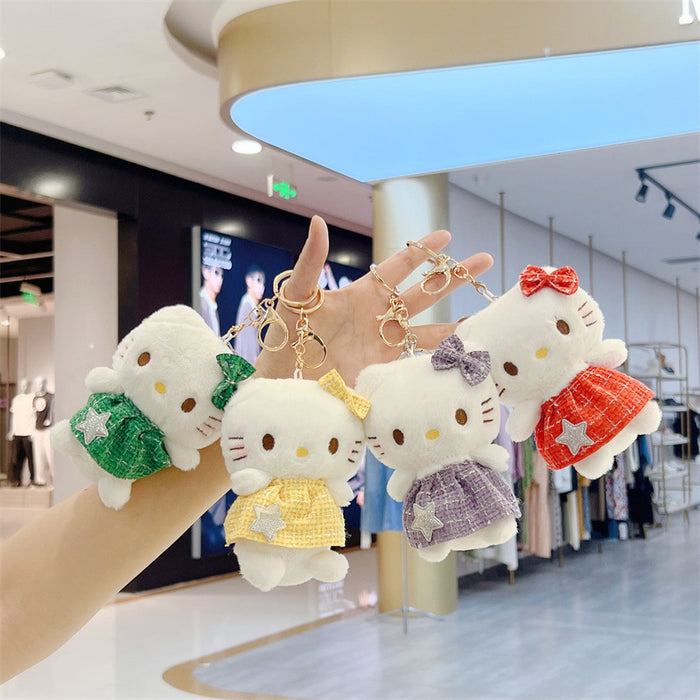 Wholesale  Plush Small Pendant Bag Keychain Bouquet Doll