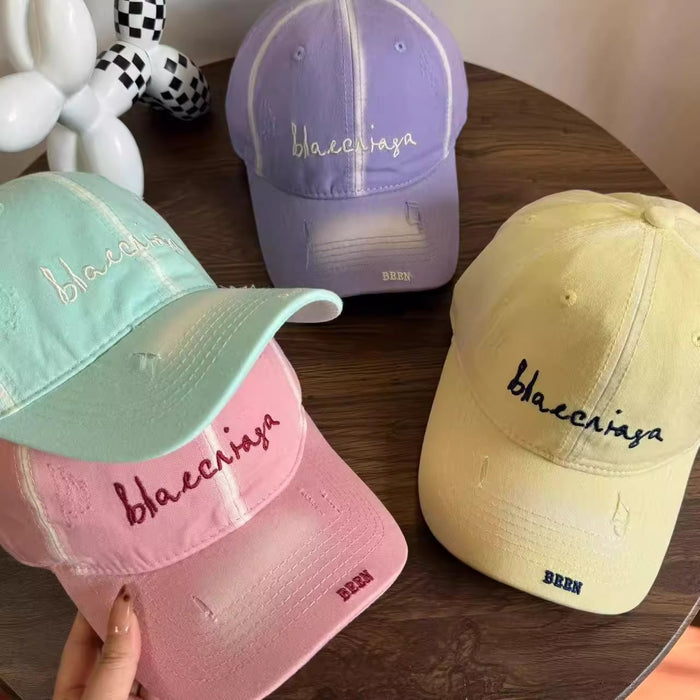 Wholesale New versatile baseball cap with enlarged and deepened high-end feel, perforated soft top duckbill cap, thin design