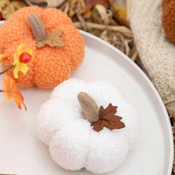 Wholesale  Decorations  Scandinavian Style Artificial Pumpkin Ornaments Doll Gifts