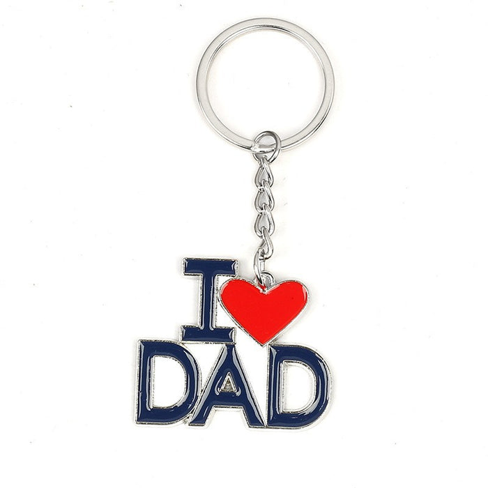 Wholesale Metal I LOVE MUM English Letter Keychain JDC-KC-Aohong011