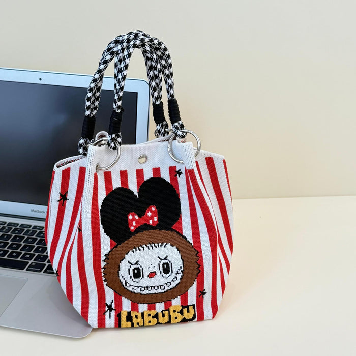 Wholesale Cartoon knitted bag large capacity vegetable basket