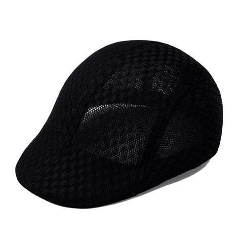 Wholesale Sun hat breathable beret cap duckbill cap mesh hollow beret