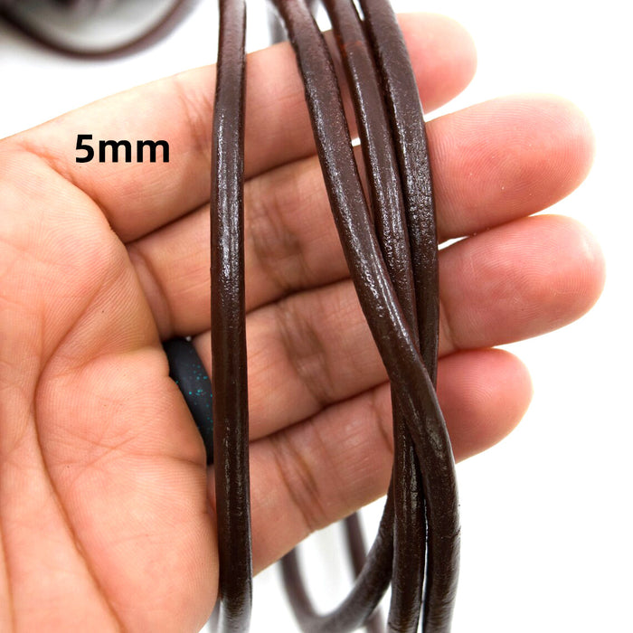 Wholesale 100pcs Round  Cowhide Rope Accessories Mobile Phone Case Leather Rope Braided Rope