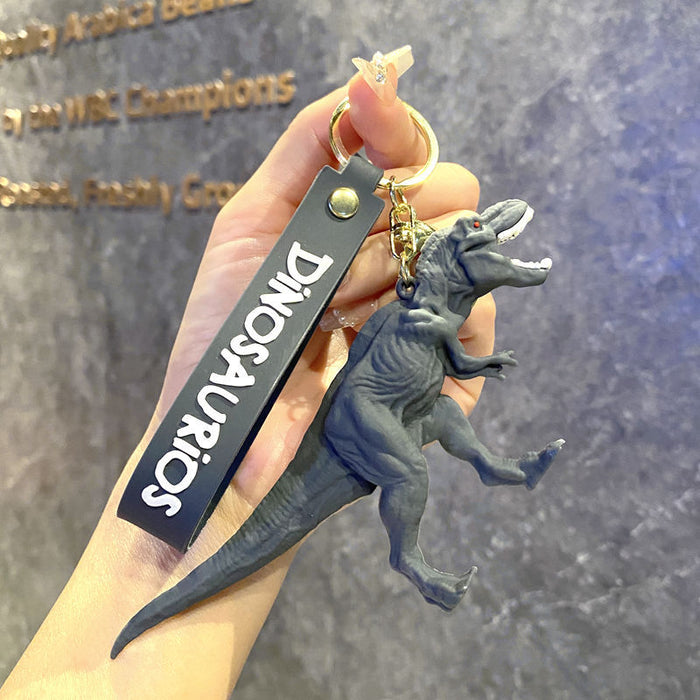Wholesale Trendy Dinosaur Keychain Toy Metal Cartoon T-Rex Charm MOQ≥3