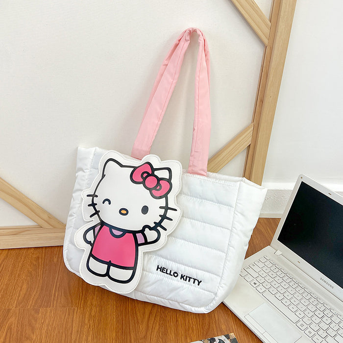 Wholesale New Cute Cartoon Down Cloth Handbag Girly Sweet Large Capacity Shoulder Bag Gift Bag JDC-SD-ZZ001