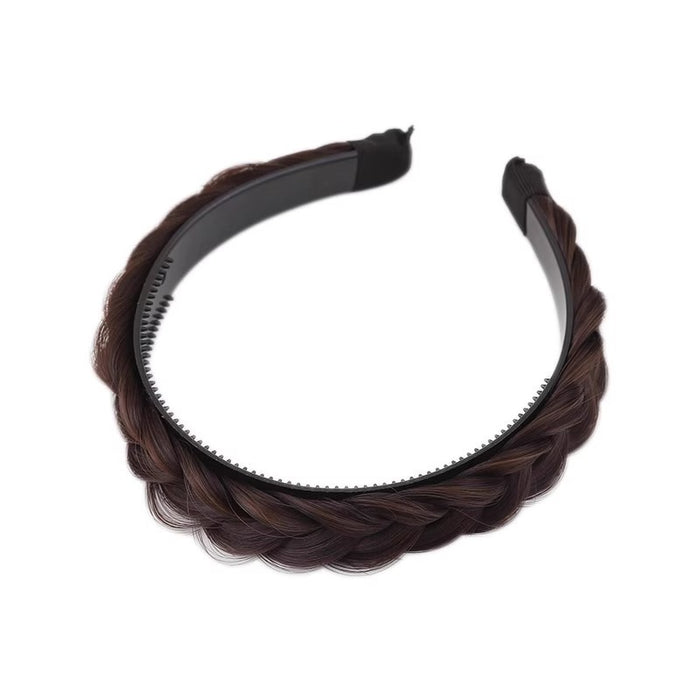 Wholesale Wig Braided Hair Hoop Women's Fishbone Braided Head