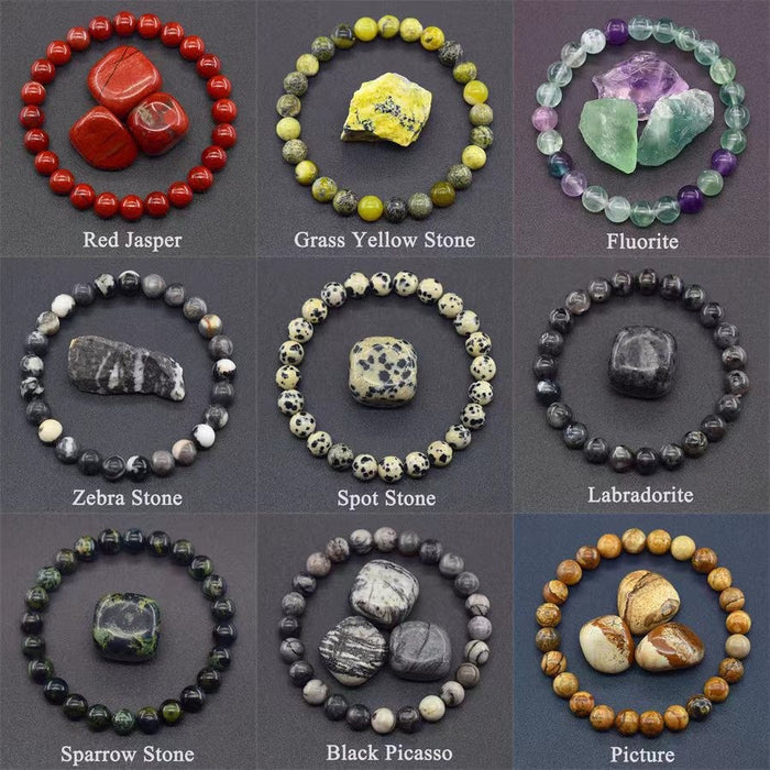 Wholesale Tiger eye crystal natural stone elastic rope beaded bracelet new bracelet