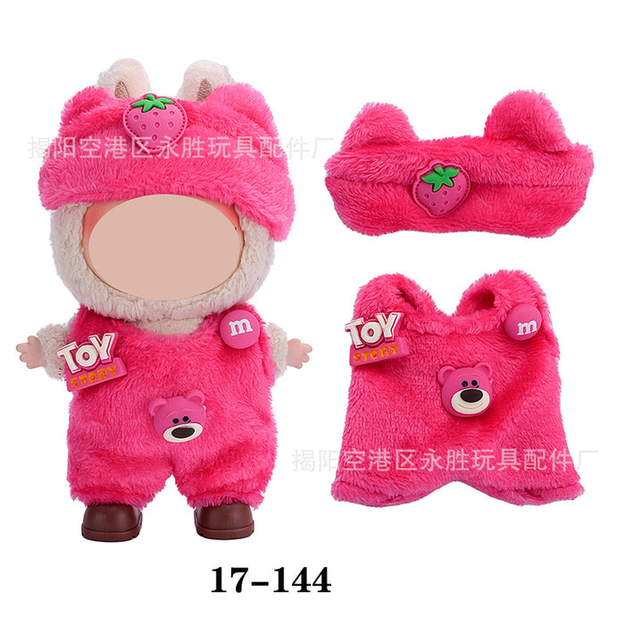 Wholesale 10pcs/set Doll clothes vinyl plush doll can be worn to replace clothes