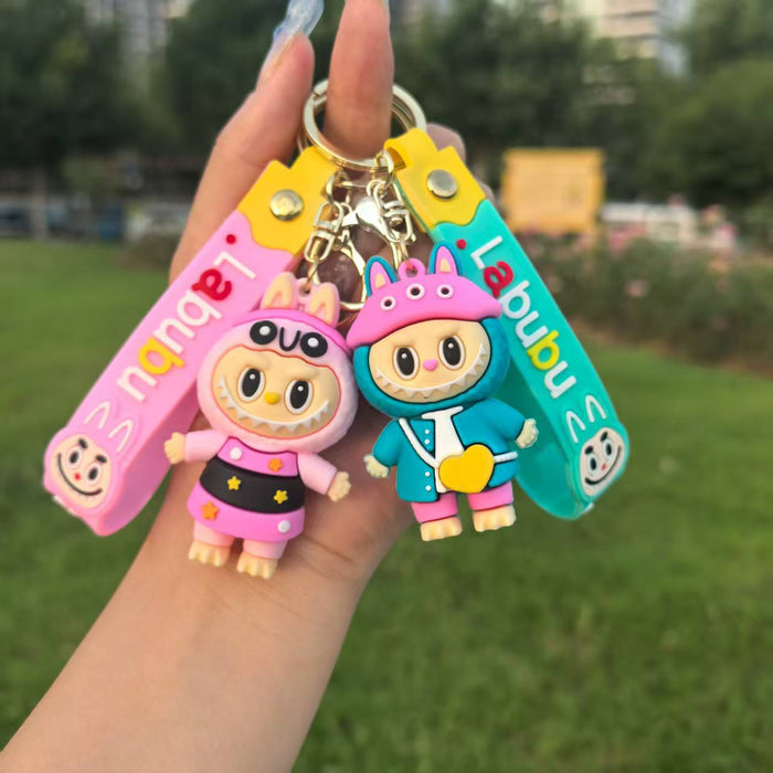 Wholesale Couple keychain little sheep pendant doll cute bag pendant