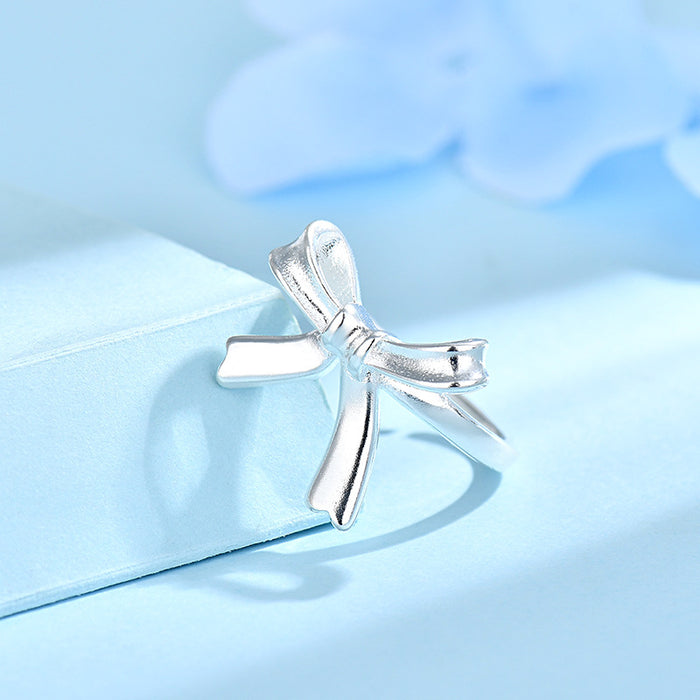 Wholesale Bow ring, personalized and versatile ring accessory with an open mouth